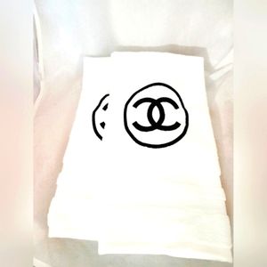 Embroidered Circled C Hand Towel